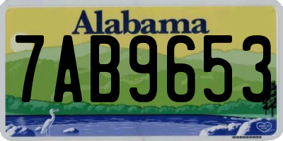 AL license plate 7AB9653