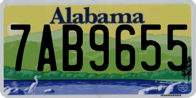 AL license plate 7AB9655