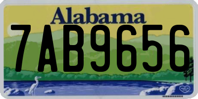 AL license plate 7AB9656
