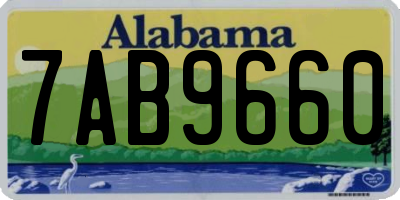 AL license plate 7AB9660