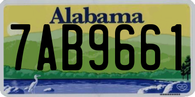AL license plate 7AB9661