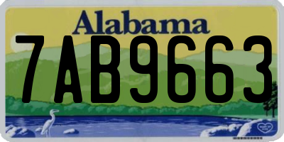 AL license plate 7AB9663