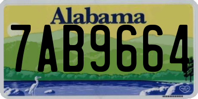 AL license plate 7AB9664
