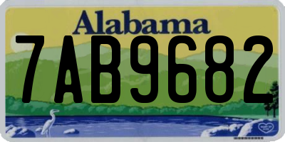 AL license plate 7AB9682