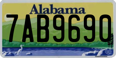 AL license plate 7AB9690