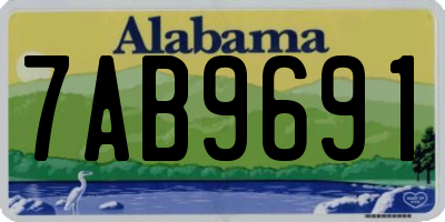 AL license plate 7AB9691