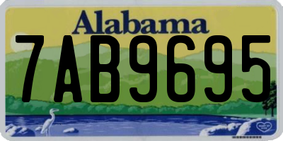 AL license plate 7AB9695