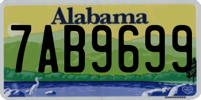 AL license plate 7AB9699