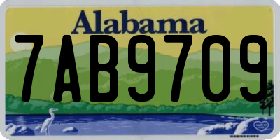 AL license plate 7AB9709
