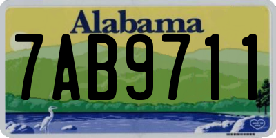AL license plate 7AB9711