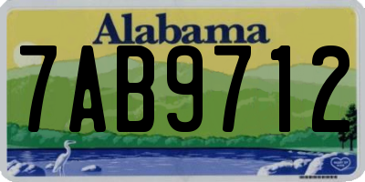 AL license plate 7AB9712