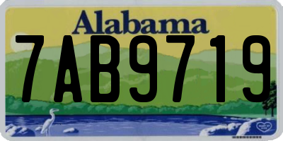 AL license plate 7AB9719