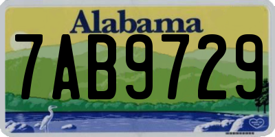 AL license plate 7AB9729