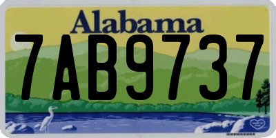 AL license plate 7AB9737