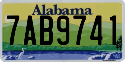 AL license plate 7AB9741
