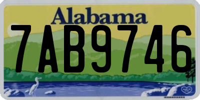 AL license plate 7AB9746