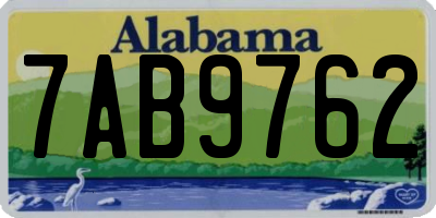 AL license plate 7AB9762
