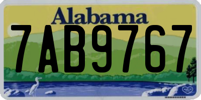 AL license plate 7AB9767