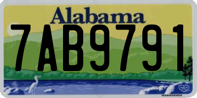 AL license plate 7AB9791