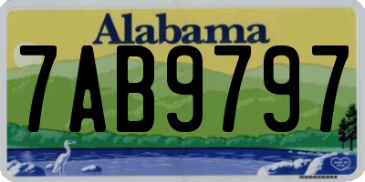 AL license plate 7AB9797