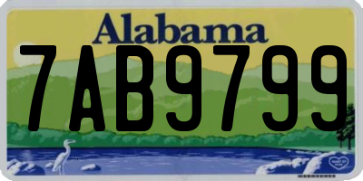 AL license plate 7AB9799
