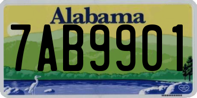 AL license plate 7AB9901
