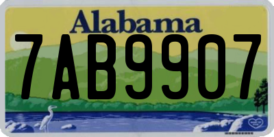 AL license plate 7AB9907