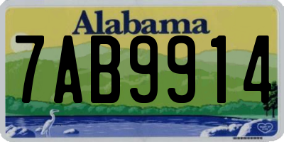 AL license plate 7AB9914
