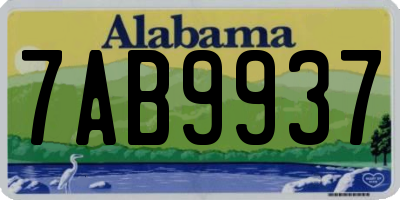 AL license plate 7AB9937