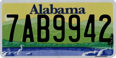 AL license plate 7AB9942