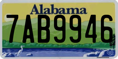 AL license plate 7AB9946