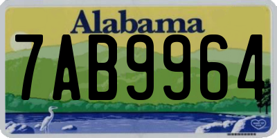 AL license plate 7AB9964