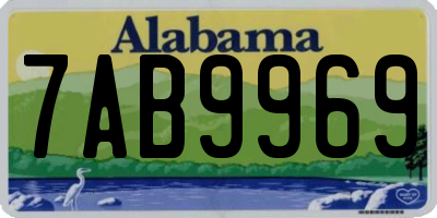 AL license plate 7AB9969