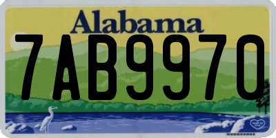 AL license plate 7AB9970