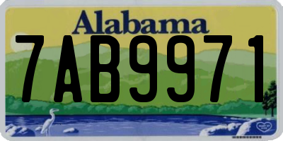 AL license plate 7AB9971