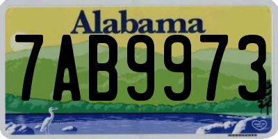 AL license plate 7AB9973