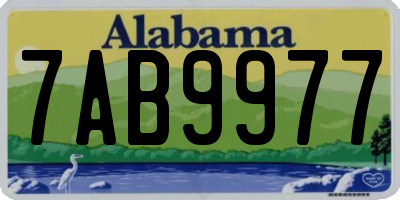 AL license plate 7AB9977