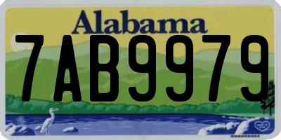 AL license plate 7AB9979