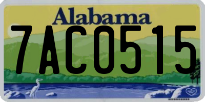 AL license plate 7AC0515