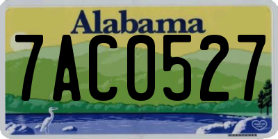 AL license plate 7AC0527