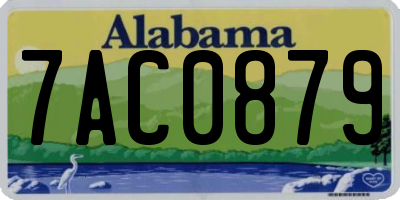AL license plate 7AC0879