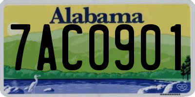AL license plate 7AC0901