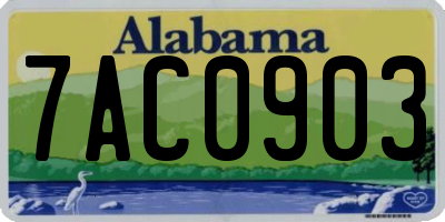 AL license plate 7AC0903