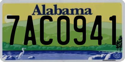 AL license plate 7AC0941