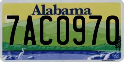 AL license plate 7AC0970