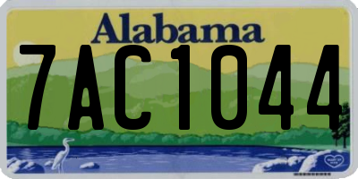 AL license plate 7AC1044