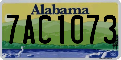 AL license plate 7AC1073