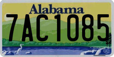 AL license plate 7AC1085