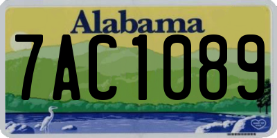 AL license plate 7AC1089