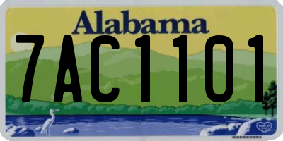 AL license plate 7AC1101